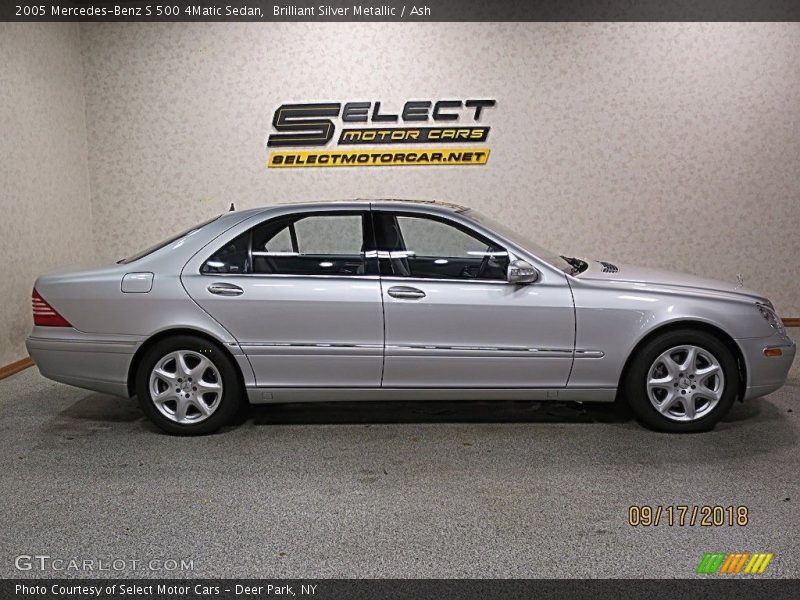 Brilliant Silver Metallic / Ash 2005 Mercedes-Benz S 500 4Matic Sedan