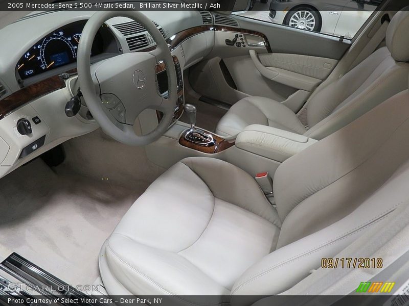 Brilliant Silver Metallic / Ash 2005 Mercedes-Benz S 500 4Matic Sedan