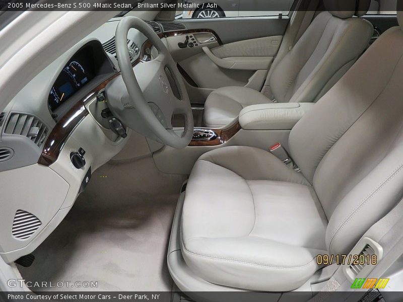 Brilliant Silver Metallic / Ash 2005 Mercedes-Benz S 500 4Matic Sedan