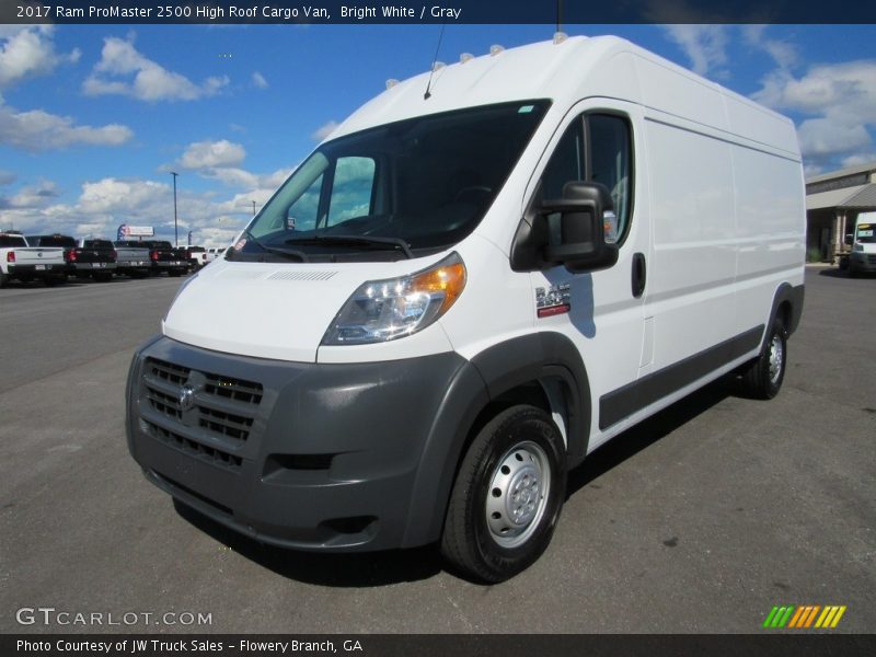 Bright White / Gray 2017 Ram ProMaster 2500 High Roof Cargo Van