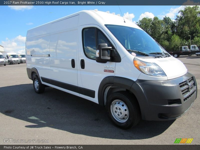 Bright White / Gray 2017 Ram ProMaster 2500 High Roof Cargo Van