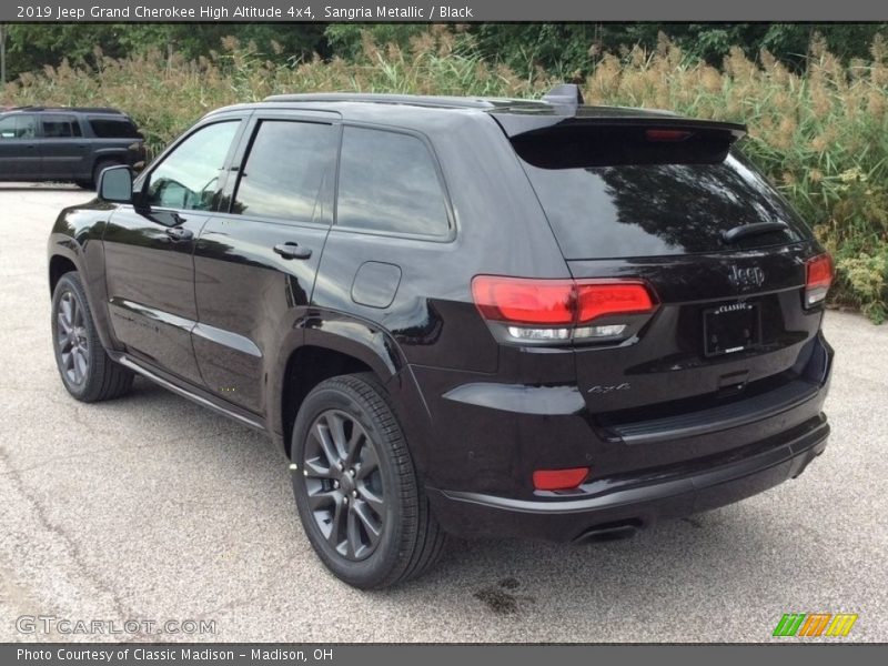 Sangria Metallic / Black 2019 Jeep Grand Cherokee High Altitude 4x4