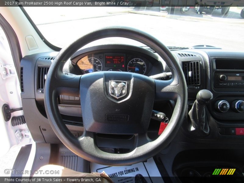 Bright White / Gray 2017 Ram ProMaster 2500 High Roof Cargo Van