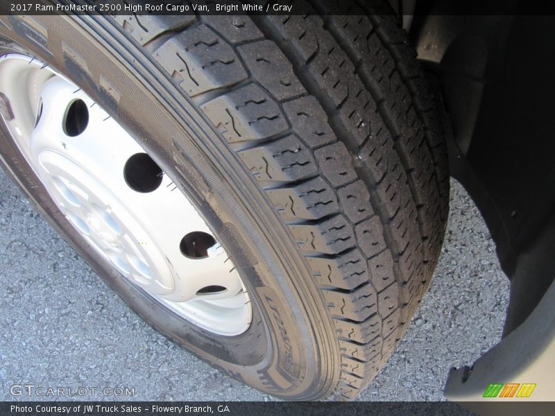 Bright White / Gray 2017 Ram ProMaster 2500 High Roof Cargo Van
