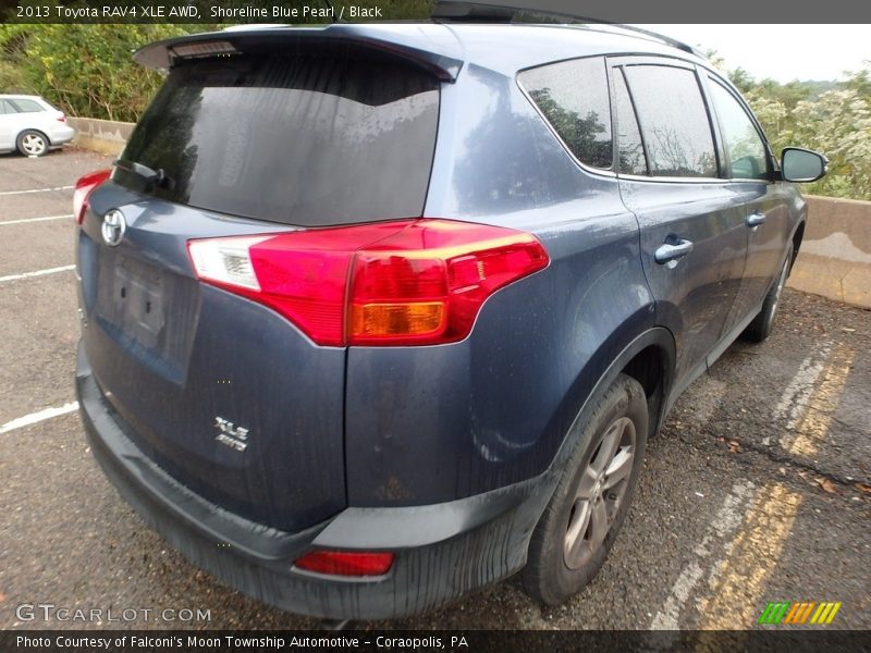 Shoreline Blue Pearl / Black 2013 Toyota RAV4 XLE AWD