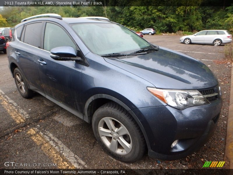 Shoreline Blue Pearl / Black 2013 Toyota RAV4 XLE AWD
