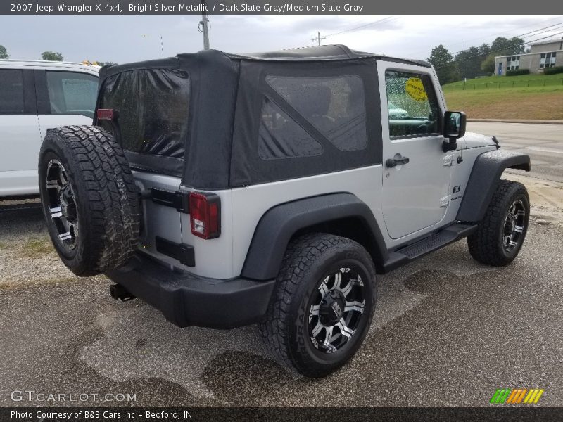 Bright Silver Metallic / Dark Slate Gray/Medium Slate Gray 2007 Jeep Wrangler X 4x4