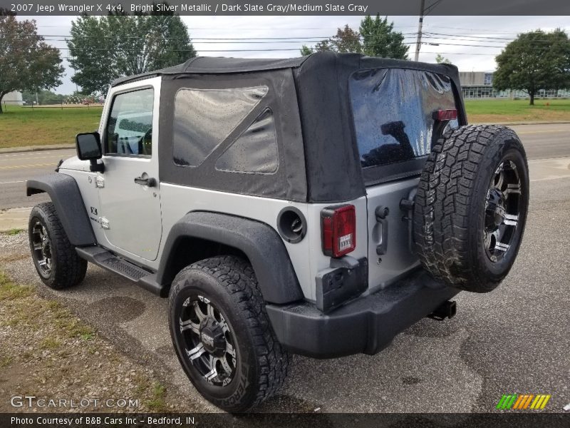 Bright Silver Metallic / Dark Slate Gray/Medium Slate Gray 2007 Jeep Wrangler X 4x4