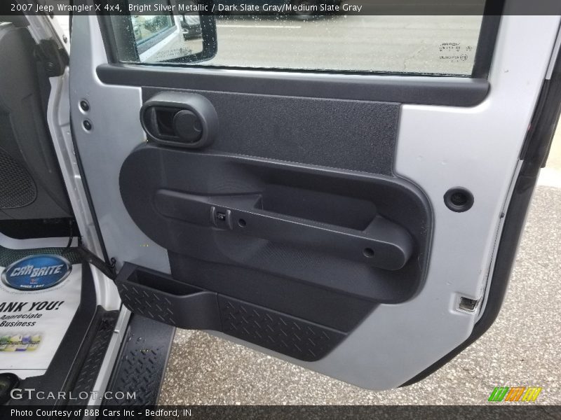 Bright Silver Metallic / Dark Slate Gray/Medium Slate Gray 2007 Jeep Wrangler X 4x4