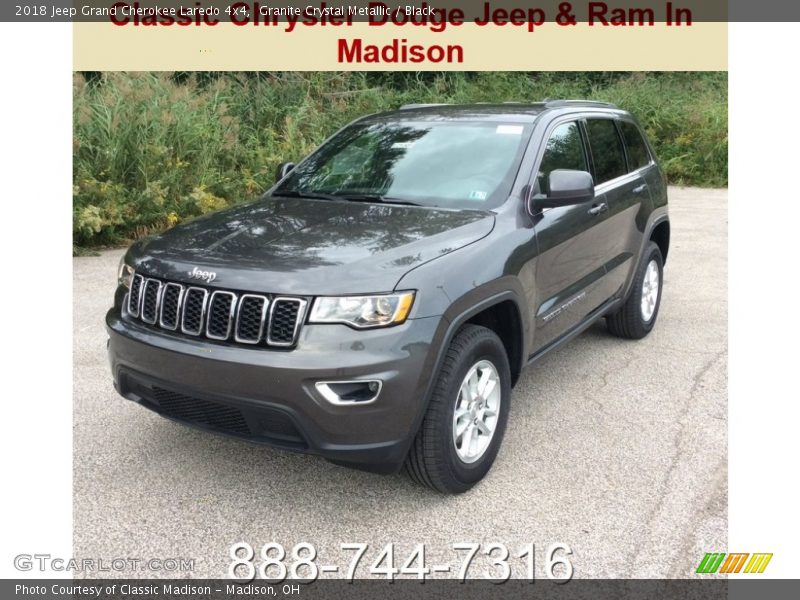 Granite Crystal Metallic / Black 2018 Jeep Grand Cherokee Laredo 4x4