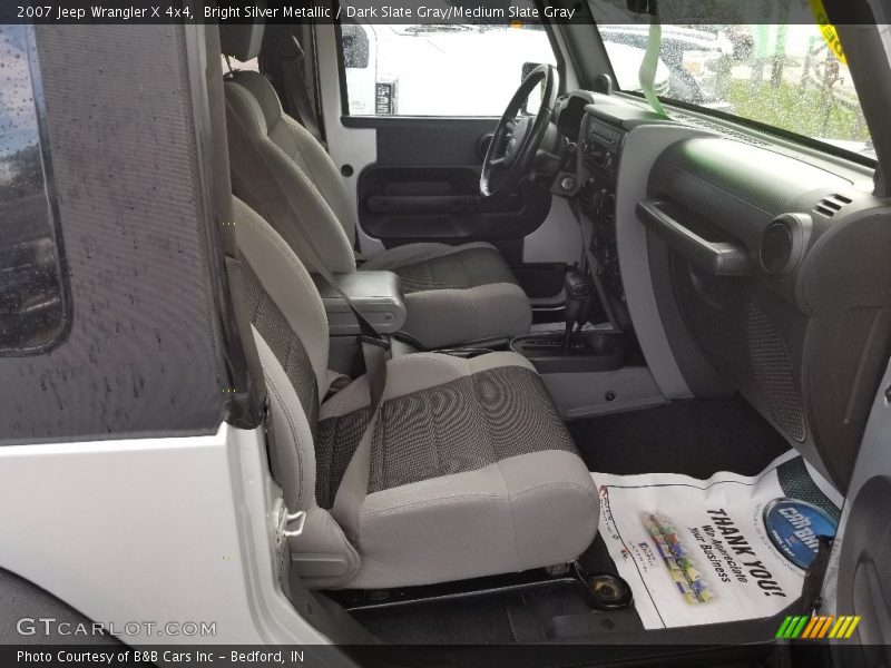 Bright Silver Metallic / Dark Slate Gray/Medium Slate Gray 2007 Jeep Wrangler X 4x4