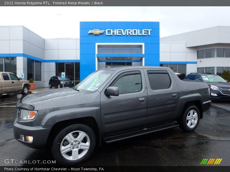 Polished Metal Metallic / Black 2012 Honda Ridgeline RTL