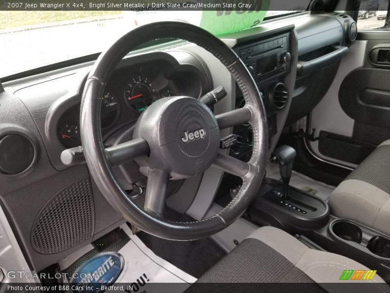 Bright Silver Metallic / Dark Slate Gray/Medium Slate Gray 2007 Jeep Wrangler X 4x4