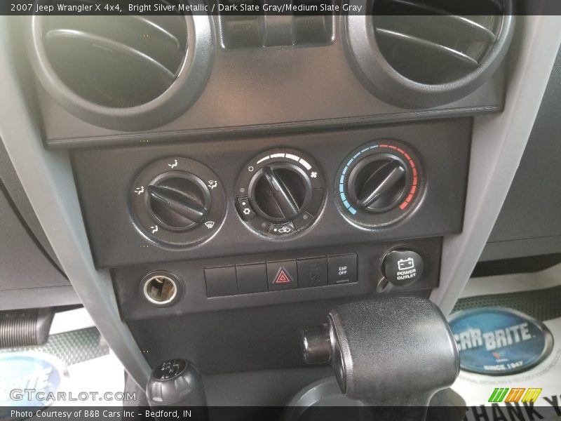 Bright Silver Metallic / Dark Slate Gray/Medium Slate Gray 2007 Jeep Wrangler X 4x4