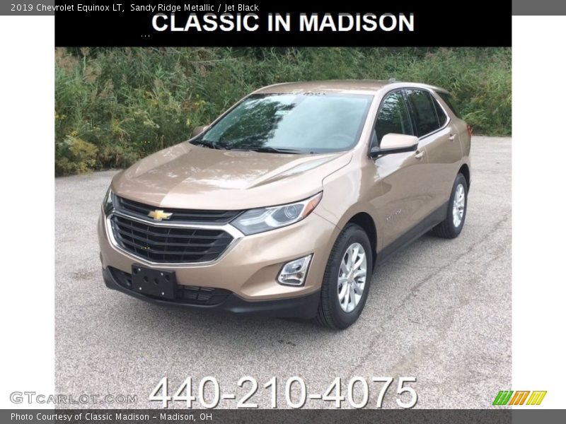 Sandy Ridge Metallic / Jet Black 2019 Chevrolet Equinox LT