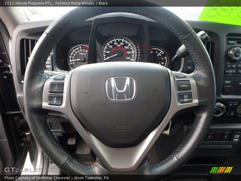 Polished Metal Metallic / Black 2012 Honda Ridgeline RTL