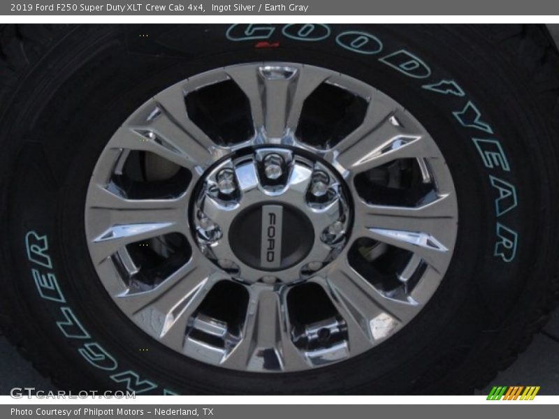 Ingot Silver / Earth Gray 2019 Ford F250 Super Duty XLT Crew Cab 4x4