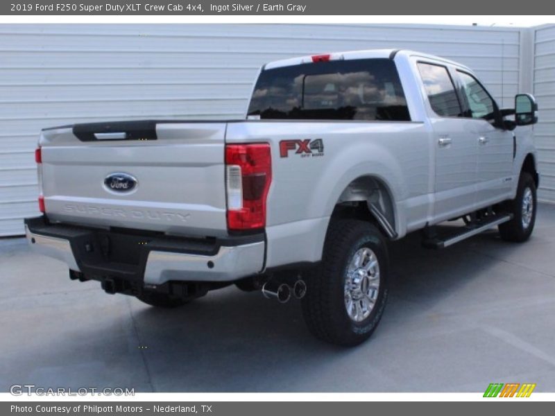 Ingot Silver / Earth Gray 2019 Ford F250 Super Duty XLT Crew Cab 4x4