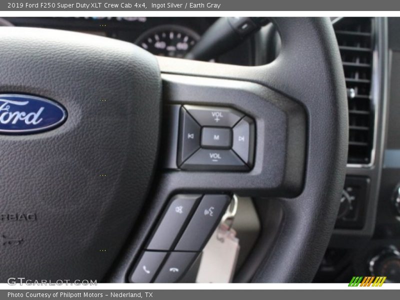 Ingot Silver / Earth Gray 2019 Ford F250 Super Duty XLT Crew Cab 4x4