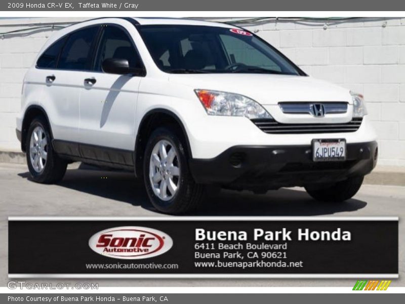 Taffeta White / Gray 2009 Honda CR-V EX