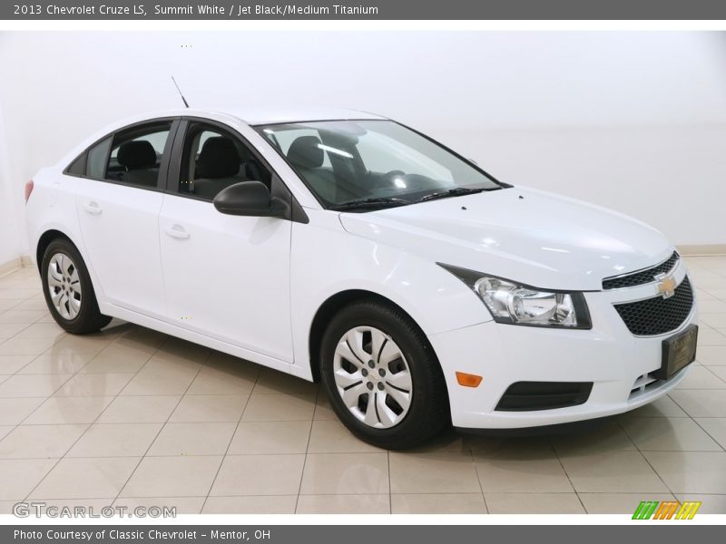 Summit White / Jet Black/Medium Titanium 2013 Chevrolet Cruze LS