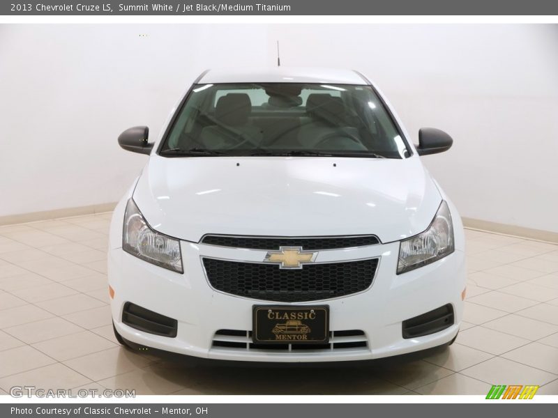 Summit White / Jet Black/Medium Titanium 2013 Chevrolet Cruze LS