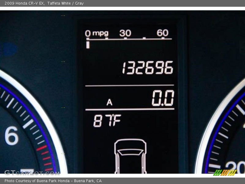 Taffeta White / Gray 2009 Honda CR-V EX