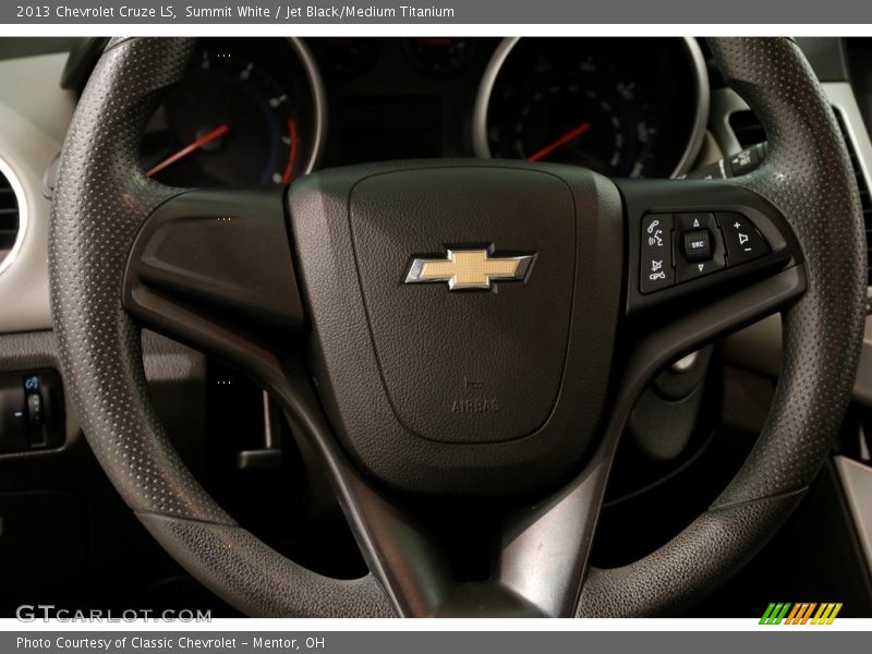 Summit White / Jet Black/Medium Titanium 2013 Chevrolet Cruze LS