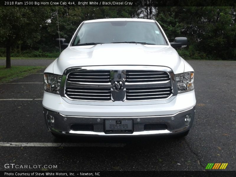 Bright White / Black/Diesel Gray 2018 Ram 1500 Big Horn Crew Cab 4x4