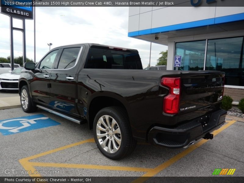 Havana Brown Metallic / Jet Black 2019 Chevrolet Silverado 1500 High Country Crew Cab 4WD