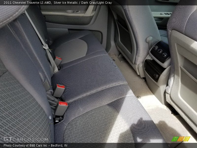 Silver Ice Metallic / Dark Gray/Light Gray 2011 Chevrolet Traverse LS AWD
