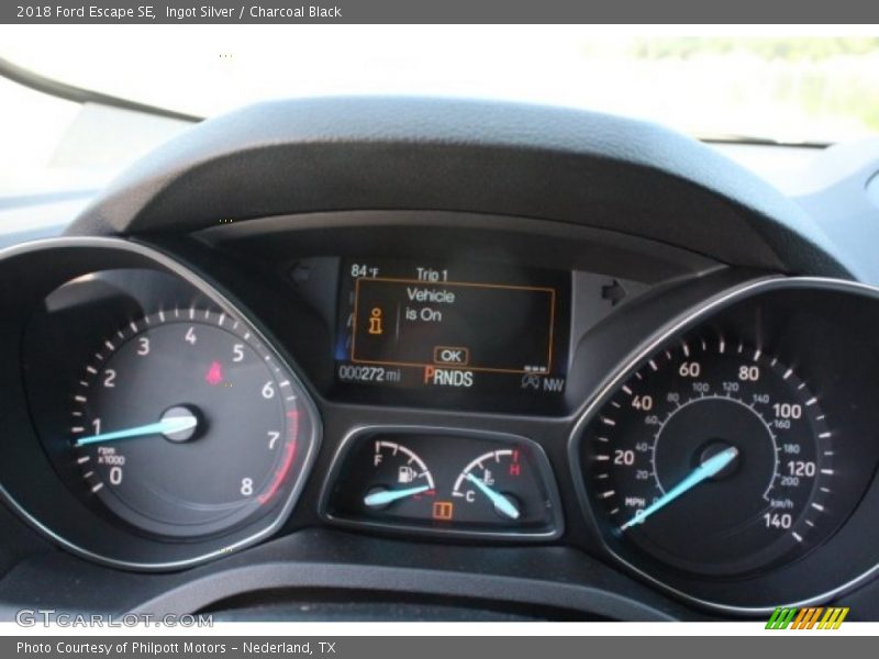 Ingot Silver / Charcoal Black 2018 Ford Escape SE