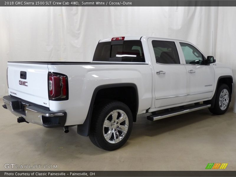 Summit White / Cocoa/­Dune 2018 GMC Sierra 1500 SLT Crew Cab 4WD
