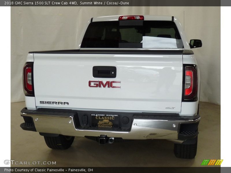 Summit White / Cocoa/­Dune 2018 GMC Sierra 1500 SLT Crew Cab 4WD