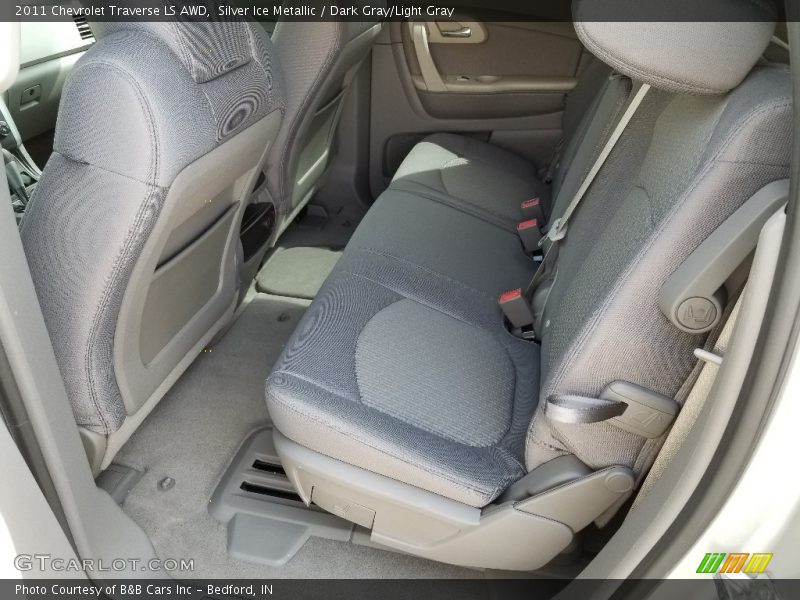 Silver Ice Metallic / Dark Gray/Light Gray 2011 Chevrolet Traverse LS AWD