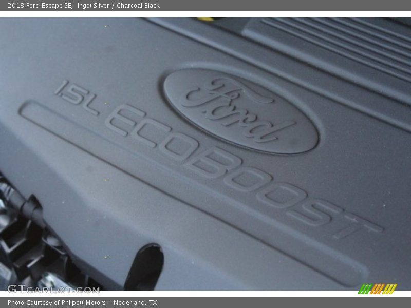 Ingot Silver / Charcoal Black 2018 Ford Escape SE