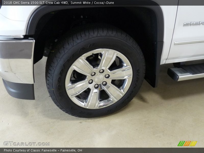 Summit White / Cocoa/­Dune 2018 GMC Sierra 1500 SLT Crew Cab 4WD