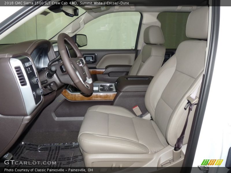 Summit White / Cocoa/­Dune 2018 GMC Sierra 1500 SLT Crew Cab 4WD