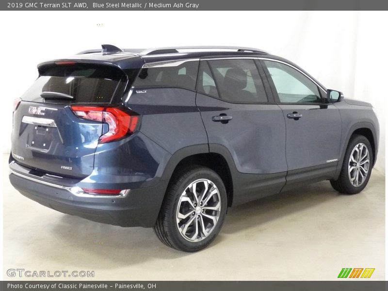 Blue Steel Metallic / Medium Ash Gray 2019 GMC Terrain SLT AWD