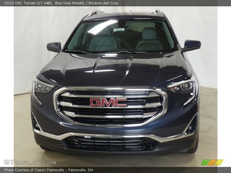 Blue Steel Metallic / Medium Ash Gray 2019 GMC Terrain SLT AWD