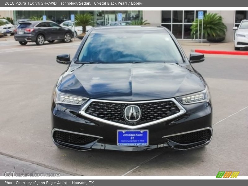 Crystal Black Pearl / Ebony 2018 Acura TLX V6 SH-AWD Technology Sedan