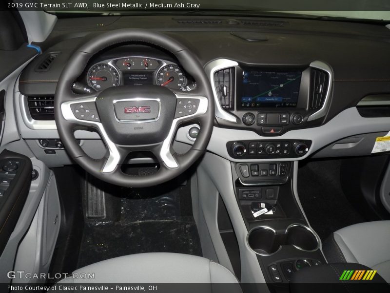 Blue Steel Metallic / Medium Ash Gray 2019 GMC Terrain SLT AWD