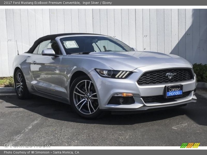 Front 3/4 View of 2017 Mustang EcoBoost Premium Convertible