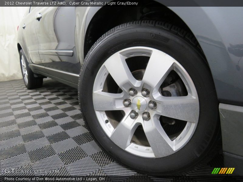 Cyber Gray Metallic / Light Gray/Ebony 2012 Chevrolet Traverse LTZ AWD