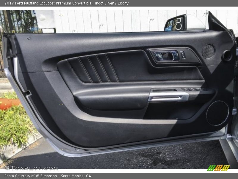 Ingot Silver / Ebony 2017 Ford Mustang EcoBoost Premium Convertible