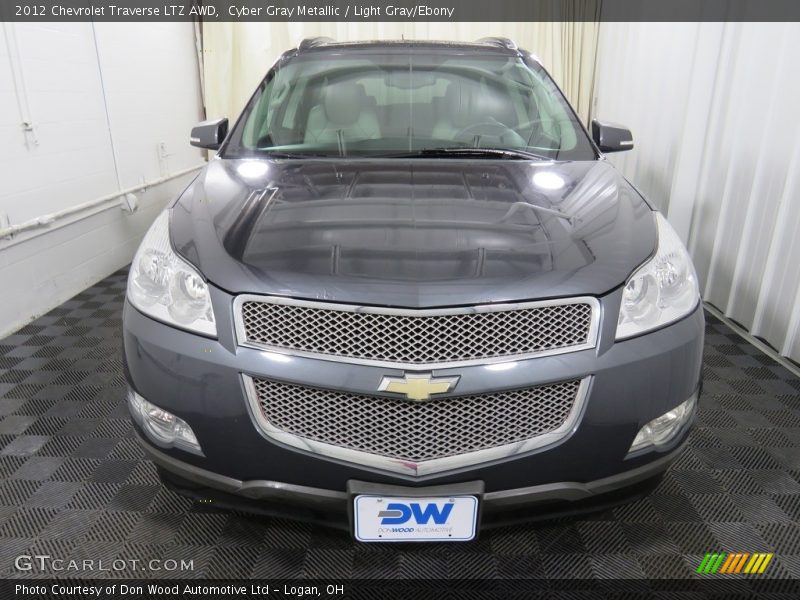 Cyber Gray Metallic / Light Gray/Ebony 2012 Chevrolet Traverse LTZ AWD
