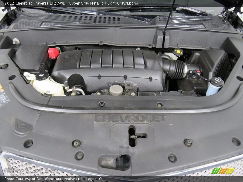 Cyber Gray Metallic / Light Gray/Ebony 2012 Chevrolet Traverse LTZ AWD