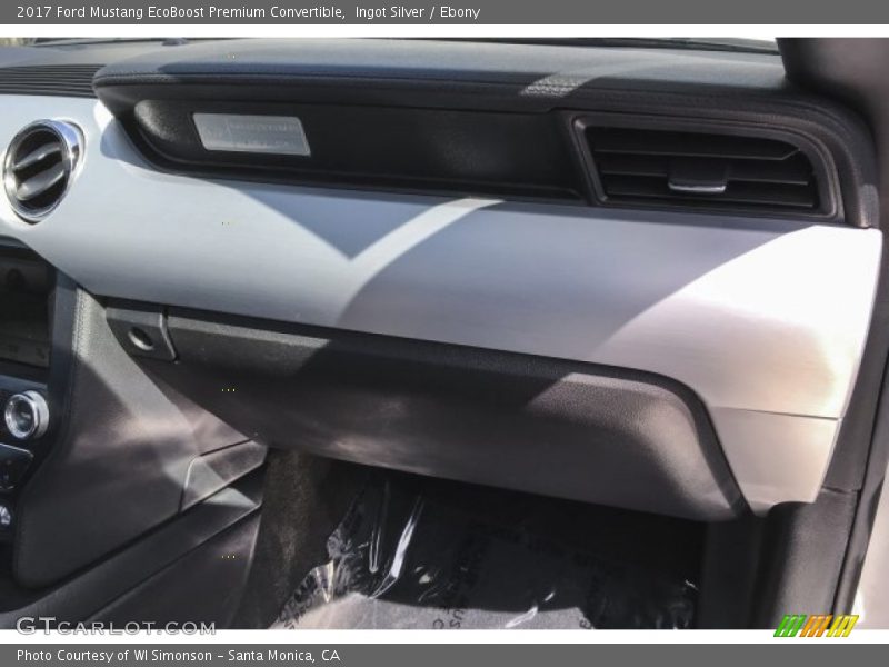 Ingot Silver / Ebony 2017 Ford Mustang EcoBoost Premium Convertible