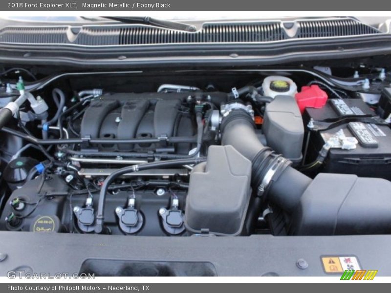 Magnetic Metallic / Ebony Black 2018 Ford Explorer XLT
