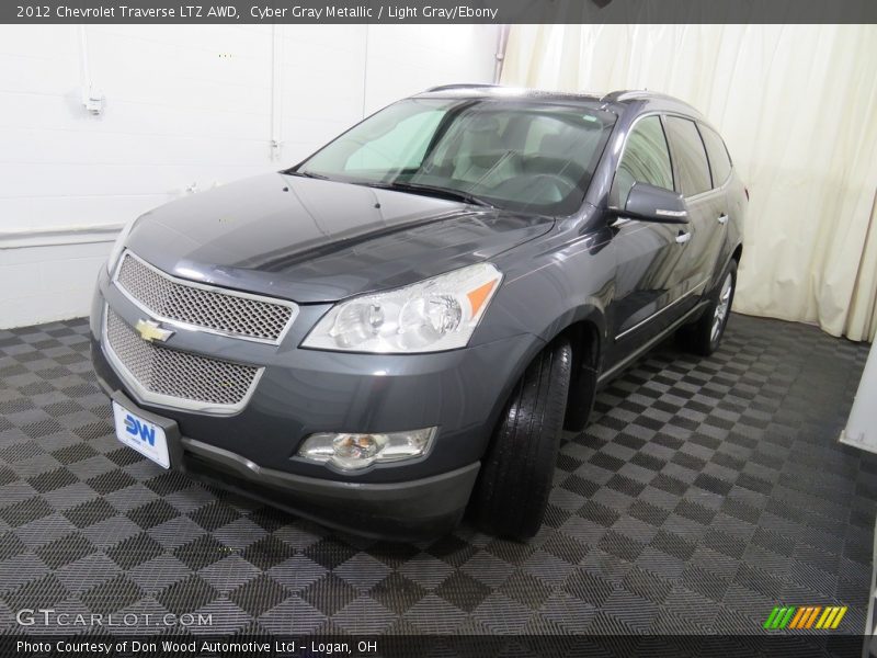 Cyber Gray Metallic / Light Gray/Ebony 2012 Chevrolet Traverse LTZ AWD